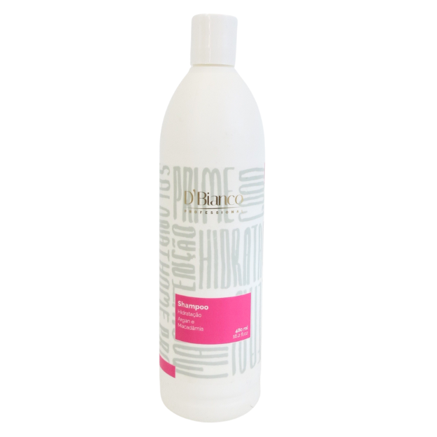 SHAMPOO ARGAN E MACADÂMIA HIDRATAÇÃO GRANDE 480ml