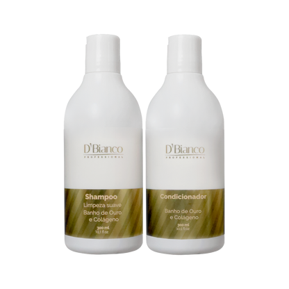 Kit Home Care Essencial (Banho de Ouro)