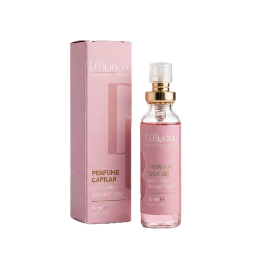 Perfume Capilar D’Bianco com fundo transparente