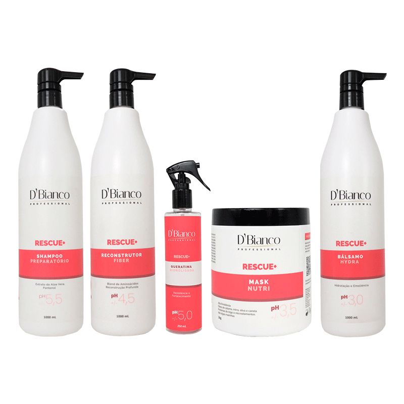 Linha Rescue+ Completa 5 passos